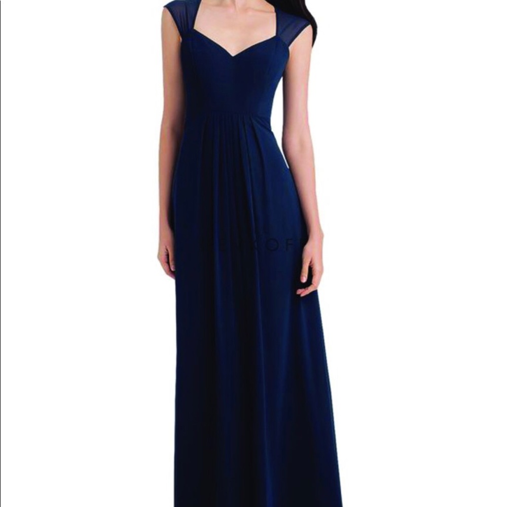 Bill Levkoff Cranberry Size 16 Bridesmaid Dress